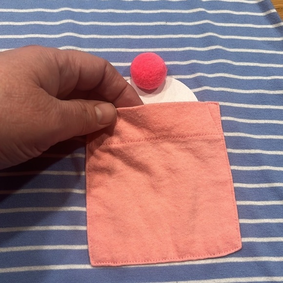 Cat & Jack girls short sleeve Easter bunny dress size 7/8 . - Picture 3 of 7